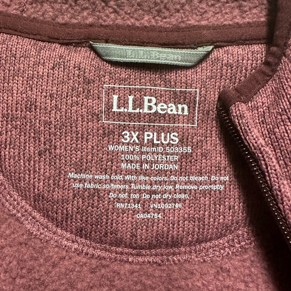 LL Bean Sweater Fleece Coat - Picture 3 of 10